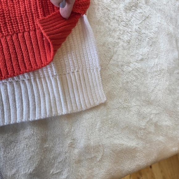 Girls Nordstrom Treasure And Bond Sweater  High Low Hem Crew Neck M Color Block - Picture 15 of 15